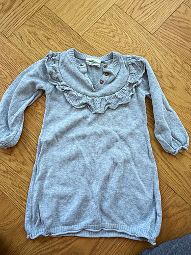 Mädchen strickkleid grau - mädchen, gr