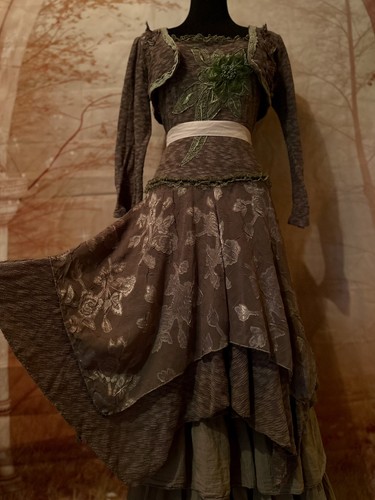 Romantisches vintage kleid - romantisches, mit