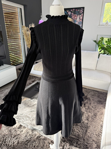 Zara damen strickkleid schwarz - zara,