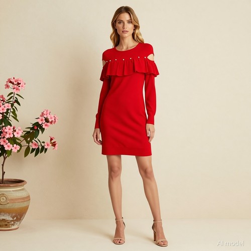 Karen millen kleid - karen, rot
