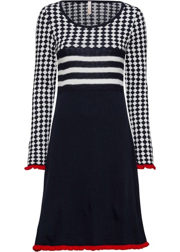 Neu strickkleid mit - mit, rüschen