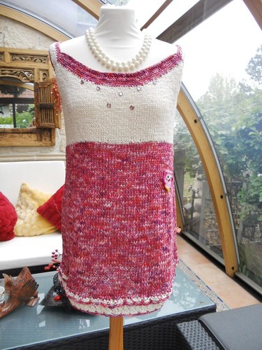 Unikat sommer strickkleid - unikat,