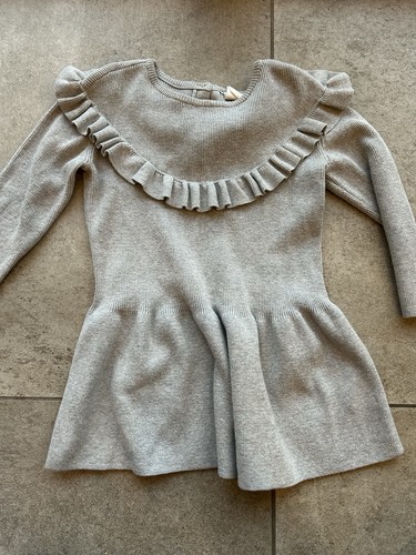 Strickkleid 92 grau - 92,